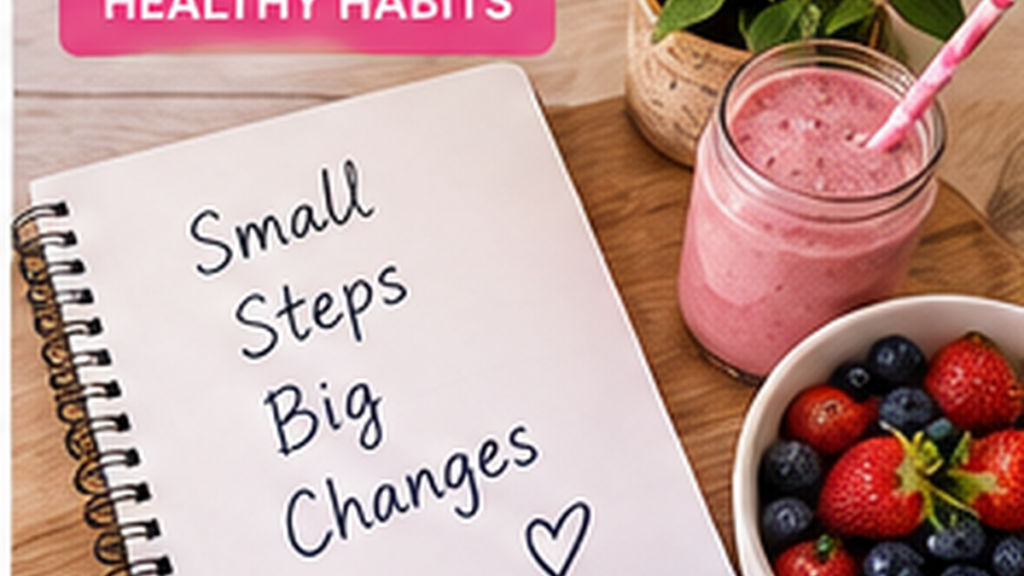 Plus-size woman building simple healthy daily habits at home.